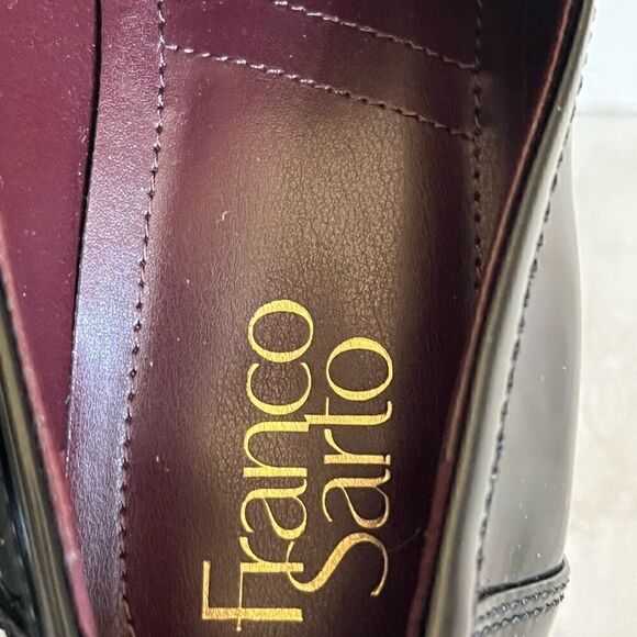 Franco Sarto Gloria Black Patent Leather Loafer Womens Sz 7.5 M - Picture 6 of 7
